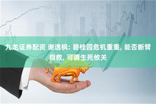 九龙证券配资 谢逸枫: 碧桂园危机重重, 能否断臂自救, 可谓生死攸关