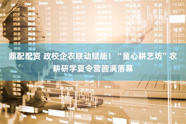 鼎配配资 政校企农联动赋能！“童心耕艺坊”农耕研学夏令营圆满落幕