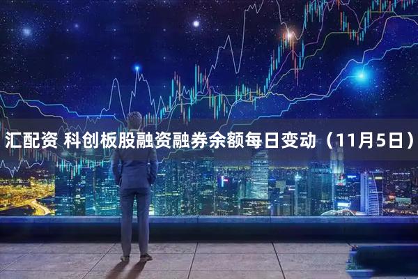 汇配资 科创板股融资融券余额每日变动（11月5日）